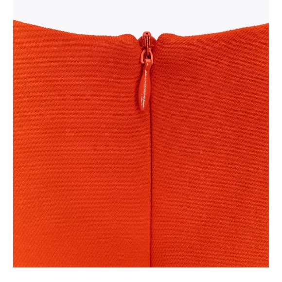 Zara Vibrant Orange Mini Dress - Picture 8 of 8
